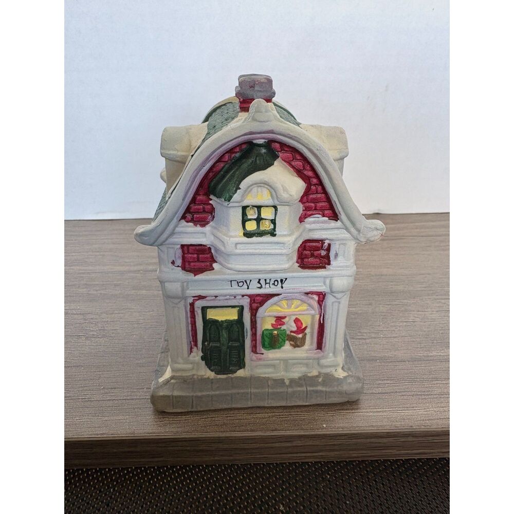 Greenbrier International Toy Shop Christmas Village Miniature Ceramic House